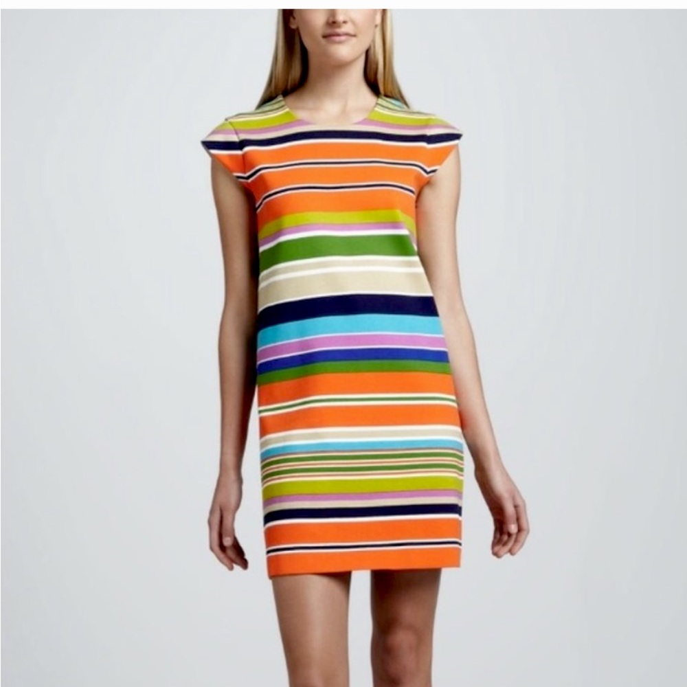 Kate Spade Nico Colorful Striped Shift Dress XS Size 2